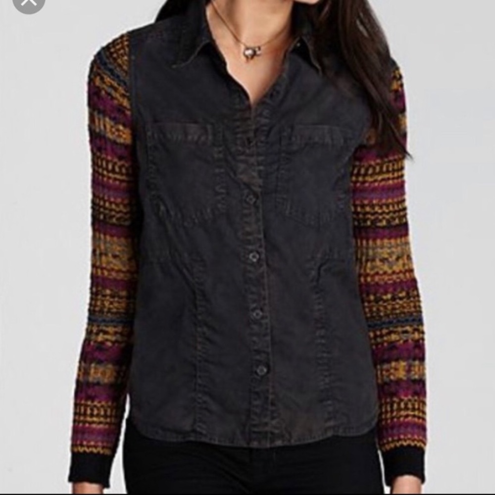 Free People Button Up Long Sleeve